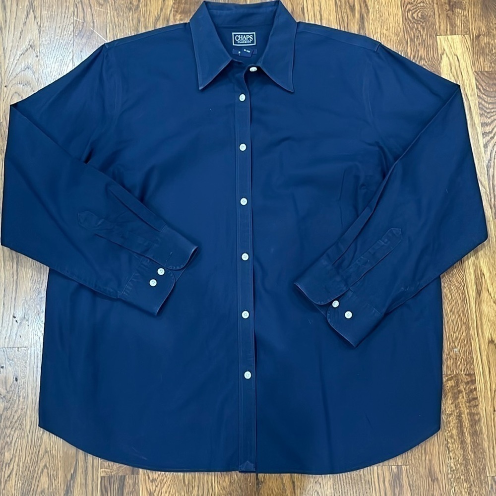 Women’s Chaps Classic Button-Down Shirt Size 2X , Gently Worn GUC